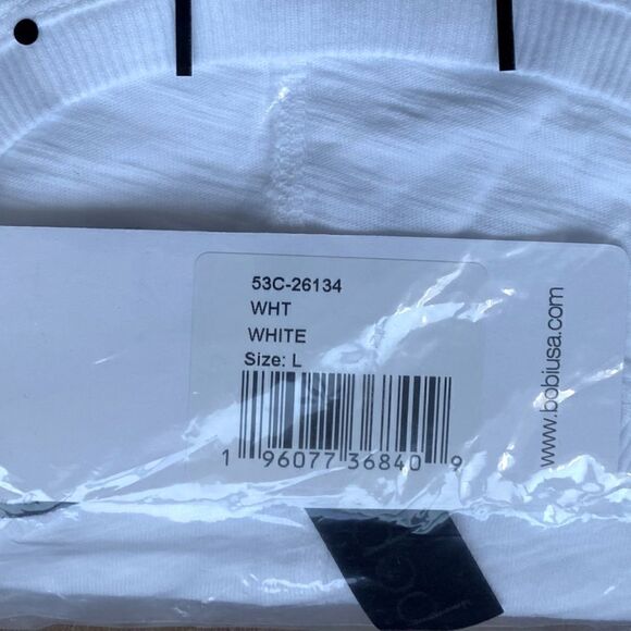 Bobi White Square Hem Tee. Size Large. New with Tag (NWT)! - Picture 8 of 11